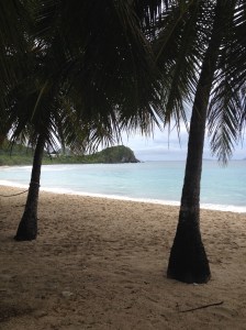 My favorite beach so far. Picture-perfect and virtually deserted.