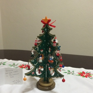 Miniature Wooden Christmas Tree